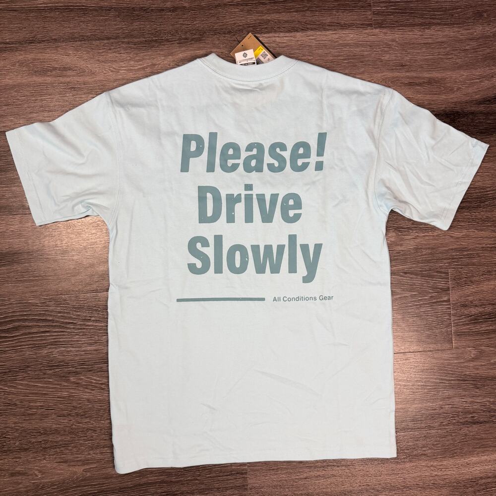 Nike ACG "Sled Dog Tee" Dri Fit Small Heavyweight Loose Summit White T-Shirt NEW - Picture 2 of 4